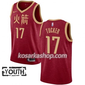 Dres Houston Rockets PJ Tucker 17 Nike 2018-19 City Edition Crvena Swingman - Dječji